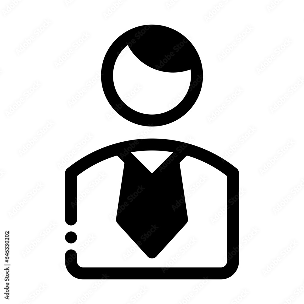 Businessman Line Icon Navigating Corporate Icons Businessman Line Icon Navigating Corporate Icons