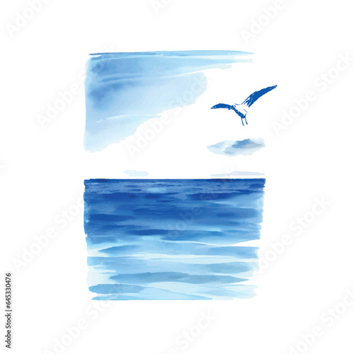 marine watercolor background5