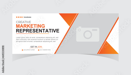 Social media cover vector templates fully editable, advertising design, web banner template FB Cover