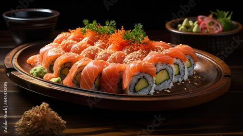 Inside Out Sushi. Inventive sushi rolls with rice on the outside, combining flavors beautifully.