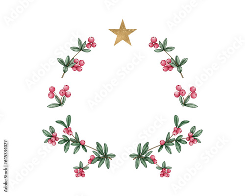 Wreath of red berries