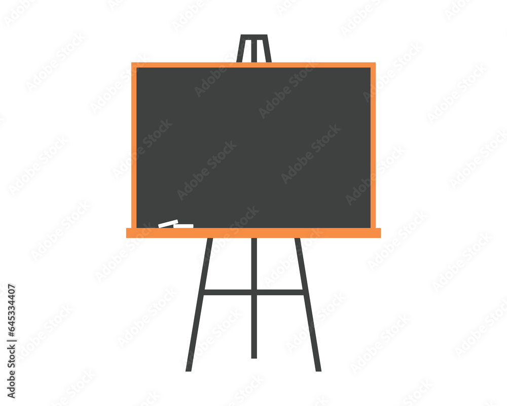 School empty board on legs. Chalk board School empty board on legs. Chalk board