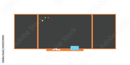 school empty three element board. Chalk board