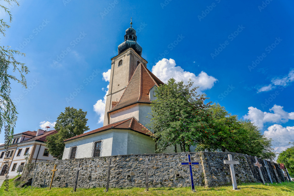 Fototapeta premium Fortified Church Wiesmath, Lower Austria, Austria