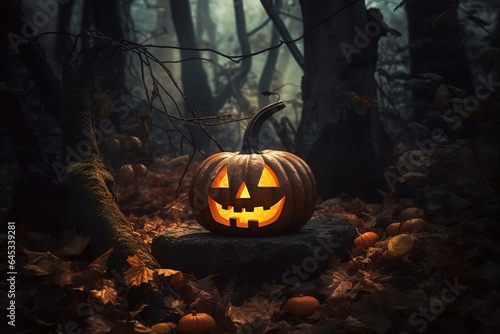 Happy Halloween Concept. Halloween Background. Halloween Theme. Generative Ai © Rarity Asset Club