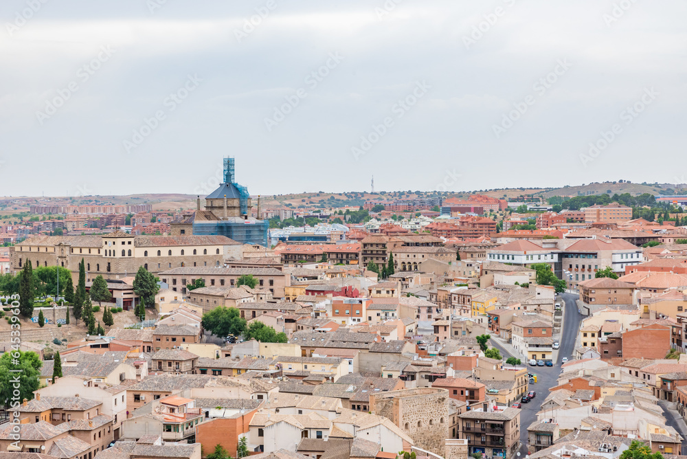 Aerial view of the Historic City of Toledo, Spain - UNESCO WORLD Heritage Site