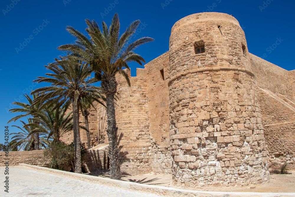 Borj El Kebir, Borj El Ghazi Mustapha an ancient castle in Houmt El Souk, Tunisia on the island of Djerba.