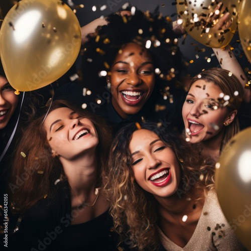 lifestyle photo new years eve celebration of people.