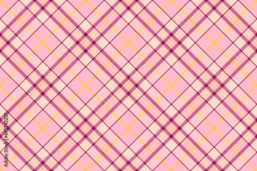Pattern texture textile of fabric check vector with a tartan seamless plaid background.