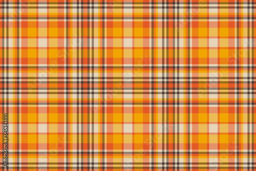 Background plaid check of fabric seamless vector with a texture tartan textile pattern.