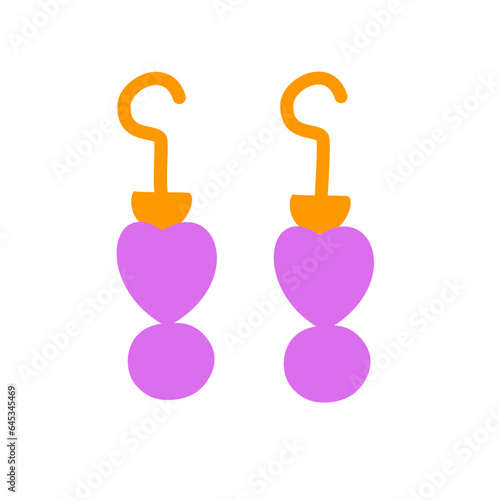earring vector icon