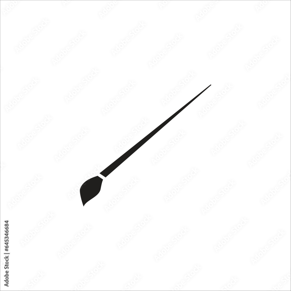 paint brush vector icon line template paint brush vector icon line template