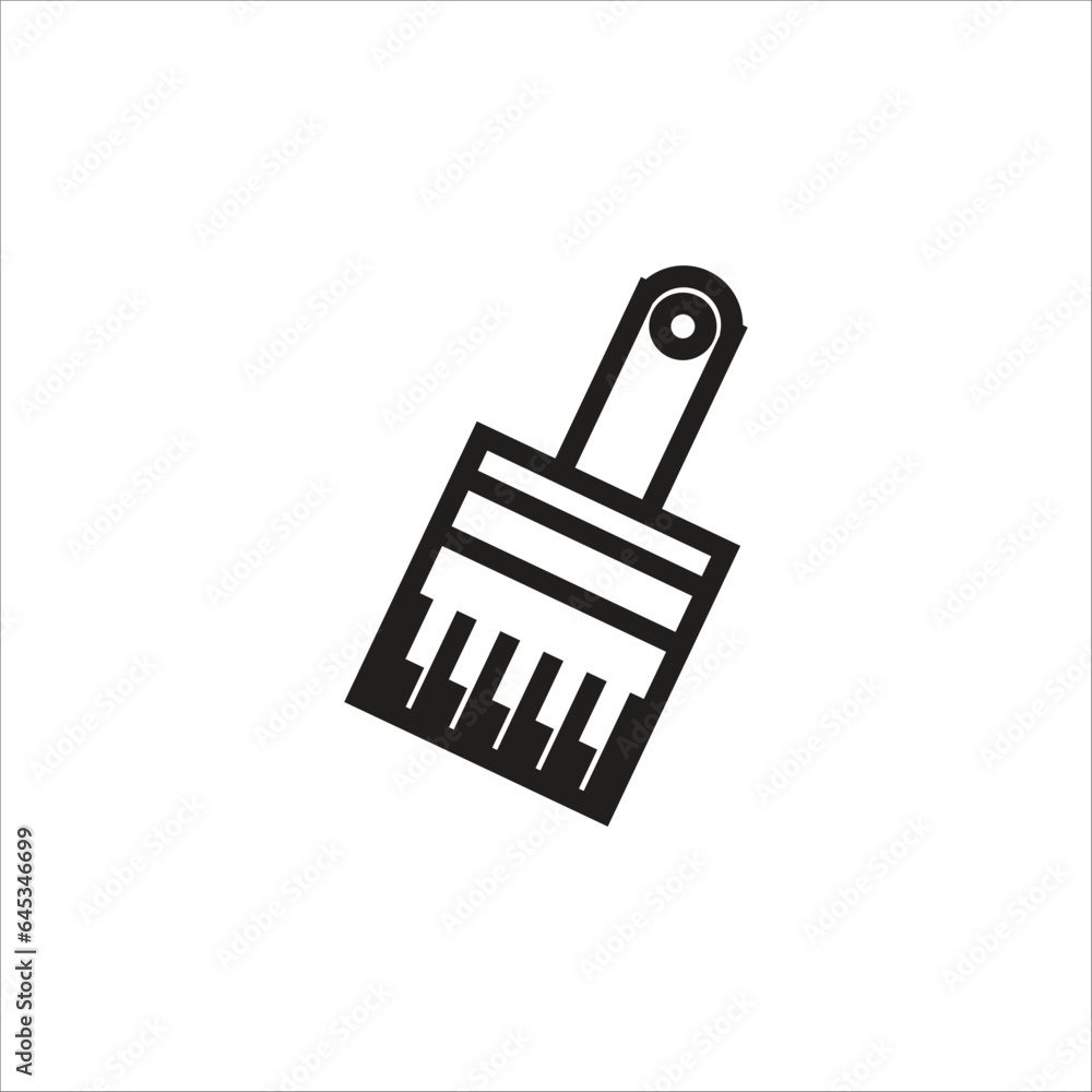 paint brush vector icon line template paint brush vector icon line template