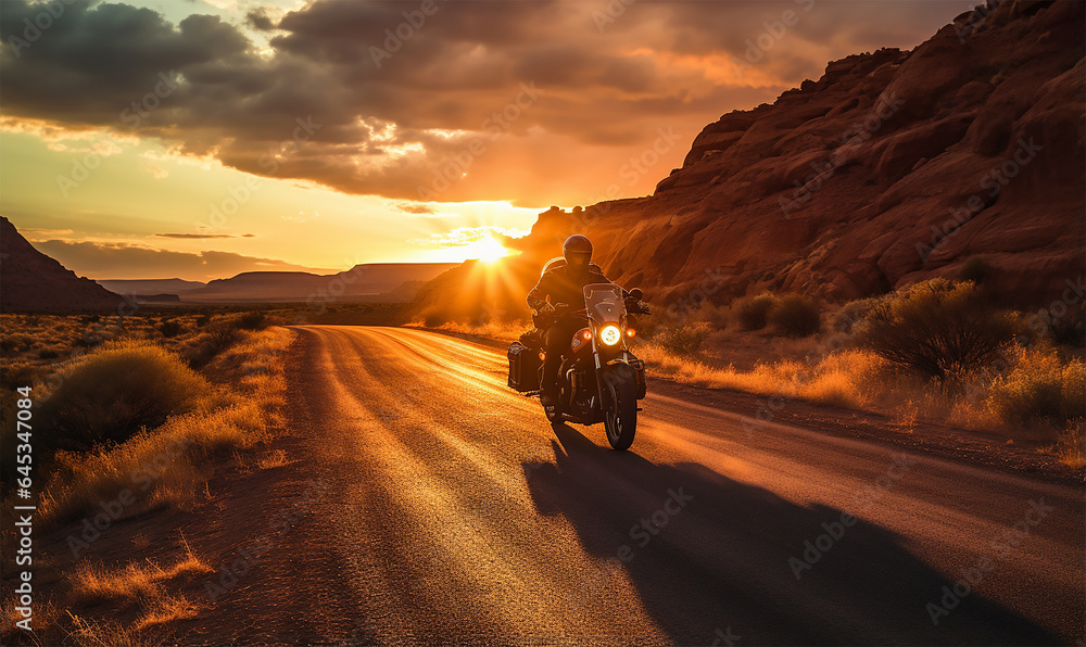 A group of motorcycle riders cruising together on a road A group of motorcycle riders cruising together on a road