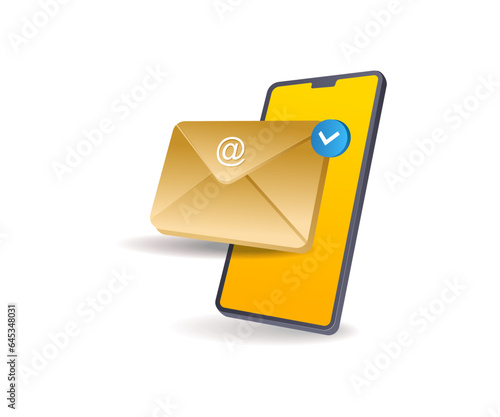 Smartphone notification email messages © hasan