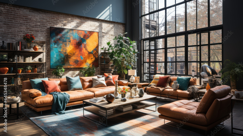 an urban loft with a minimalist aesthetic an urban loft with a minimalist aesthetic