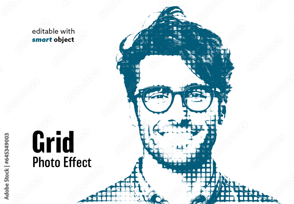 Grid Photo Effect Stock Template | Adobe Stock