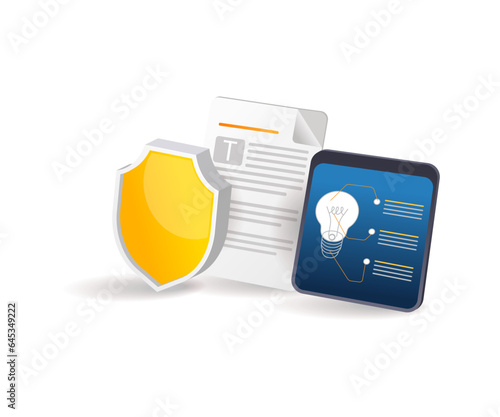 Product security data business concept idea