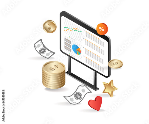 Monthly financial data analysis