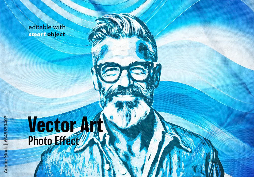 Vector Art Photo Effect Stock Template | Adobe Stock