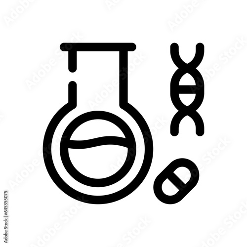 flasks line icon
