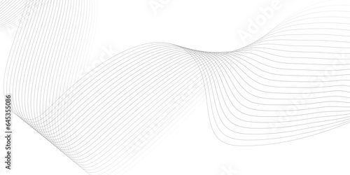  Abstract grey white wave lines dynamic flowing colorful light isolated background. illustration design element in concept of music, party, technology, modern, wallpaper, business card, banner, flyers