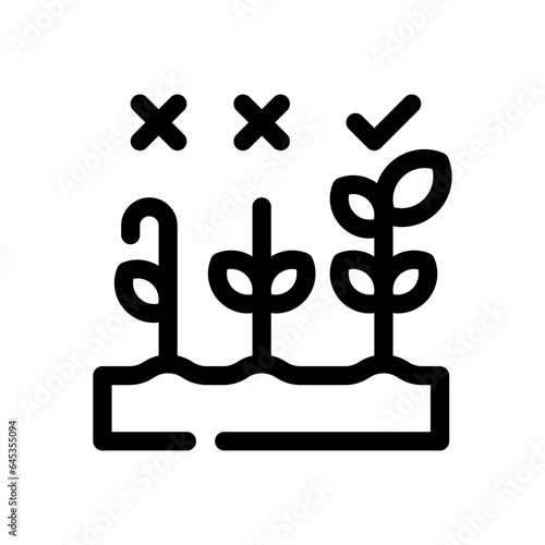 plant line icon
