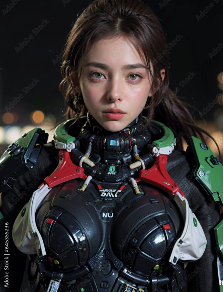 Science Fiction Cyberpunk Girl Portrait Science Fiction Cyberpunk Girl Portrait