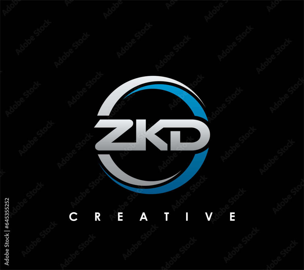 ZKD Letter Initial Logo Design Template Vector Illustration ZKD Letter Initial Logo Design Template Vector Illustration