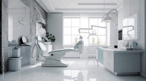 dentist office. Modern dental cabinet.Modern dental office interior