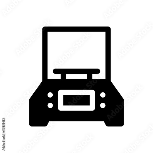 weighing machine glyph icon
