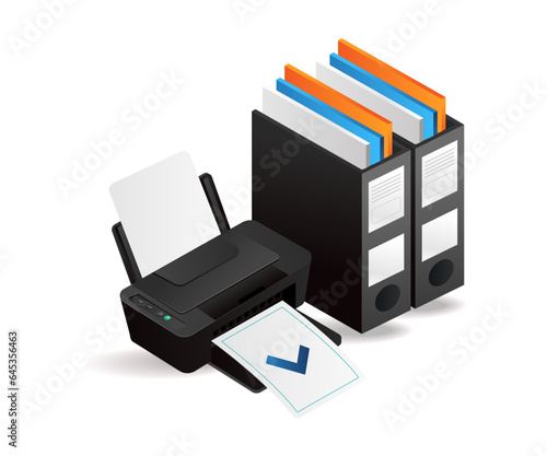 A machine that prints a lot of data