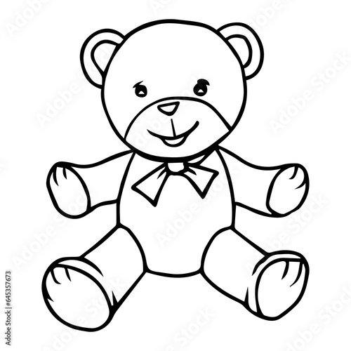 doll line vector illustration