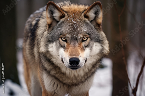 Gray wolf in the wild © Venka