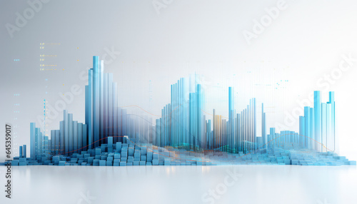 global financial growth and technological connectivity in a futuristic cityscape dynamic skyline represents the epitome