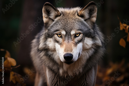 Gray wolf in the wild © Veniamin Kraskov
