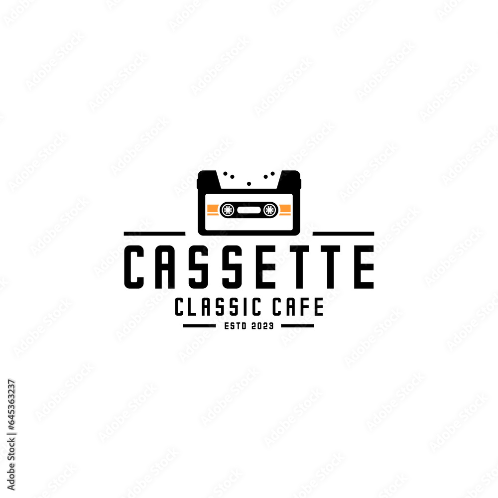 cassette tape vector design on white background cassette tape vector design on white background
