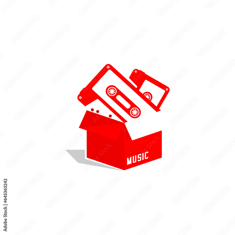 cassette tape vector design on white background cassette tape vector design on white background