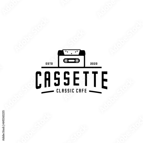 cassette tape vector design on white background