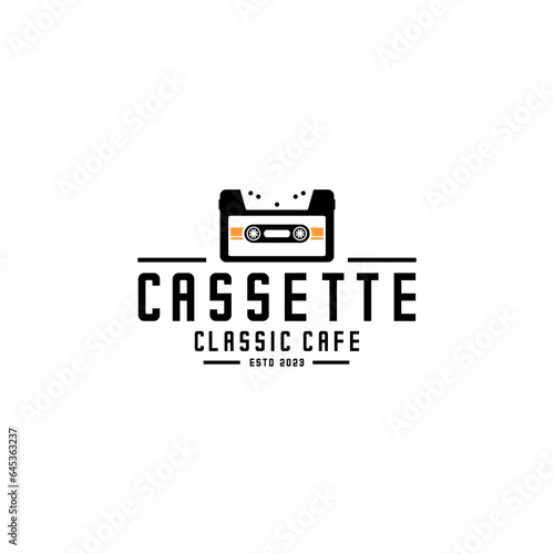 cassette tape vector design on white background
