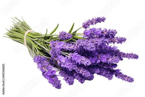 Lavender Bunch Isolated on Transparent Background. Generative Ai.