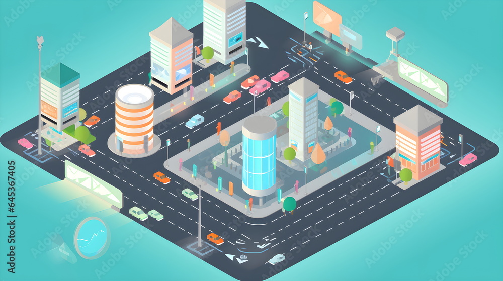 Connected senors, connected cameras, smart city, Generative AI Connected senors, connected cameras, smart city, Generative AI