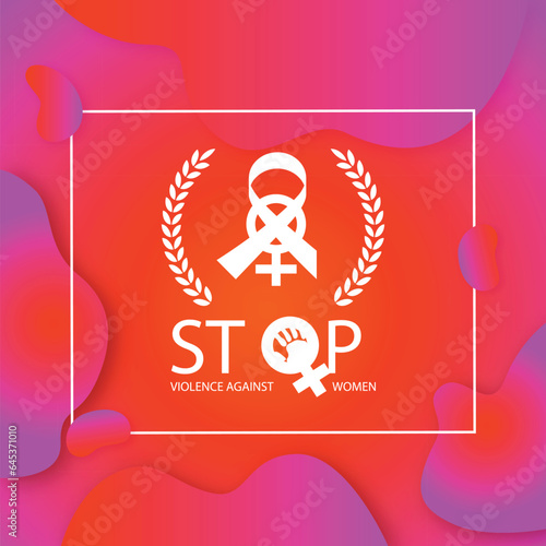 Free vector international day for the elimination of violence against women