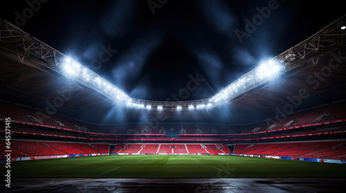 Professional Stadium Overhead light background photo