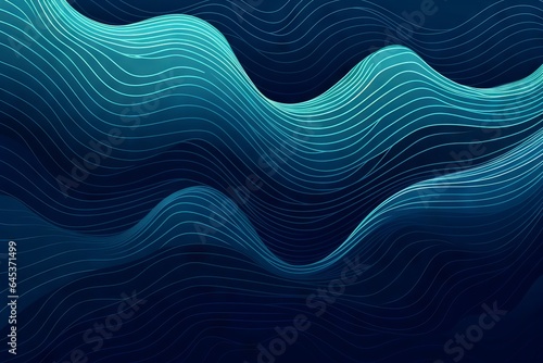 Abstract blue background with flowing lines