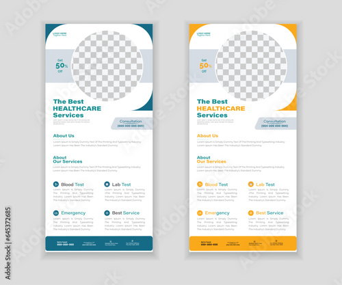 Medical Roll-Up Or Dl Flyer Design Template For Your Business