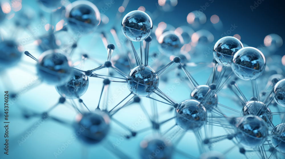 Molecule abstract model. Science research in medicine or nanotechnology. Molecule abstract model. Science research in medicine or nanotechnology.