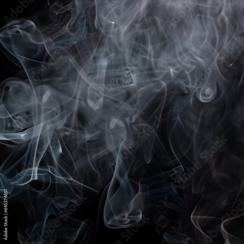 Black smoky gas cloud