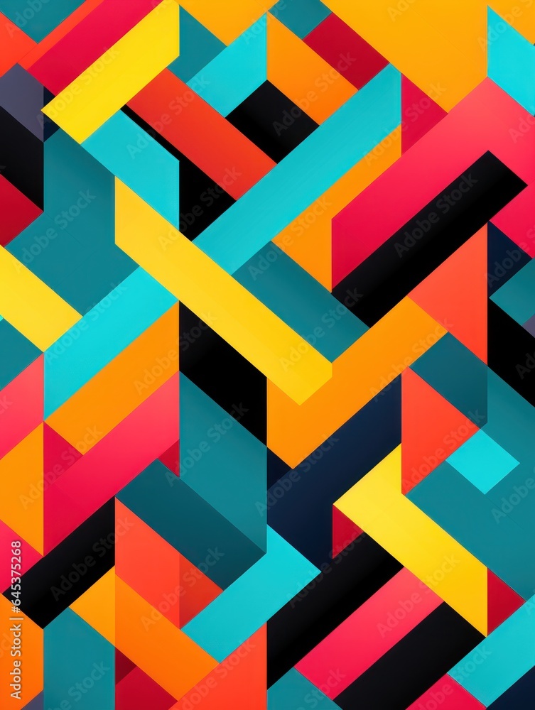vertical wallpaper. abstract geometric patterns.