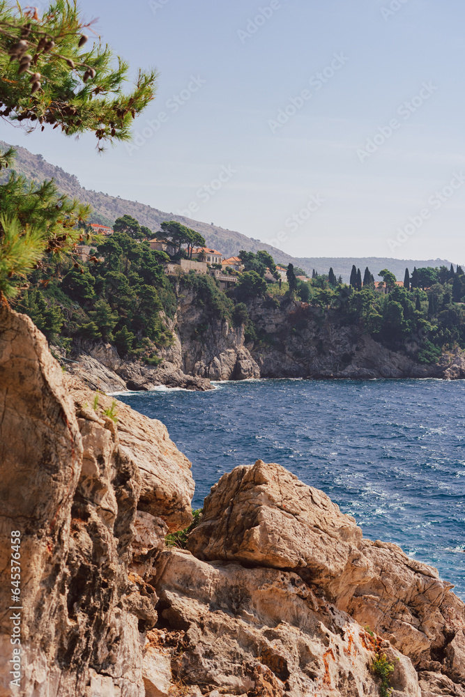Beautiful coastline in Dubrovnik, Croatia Beautiful coastline in Dubrovnik, Croatia